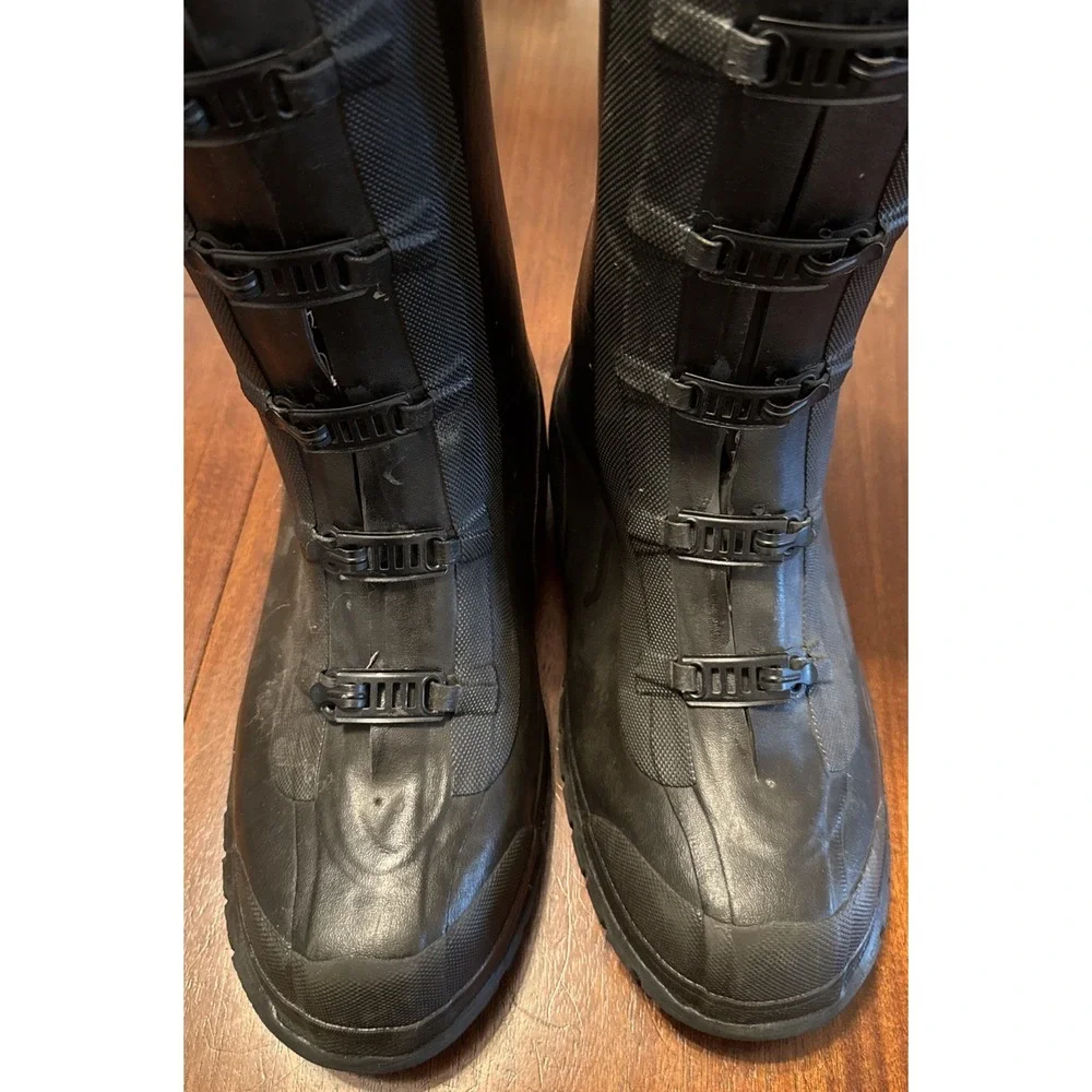 Vintage Ranger Honeywell 8081 Rubber Work Boots Mens Size 12 Waterproof Buckle